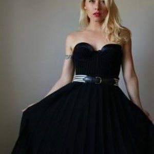 Open Knit Eyelet Skirt